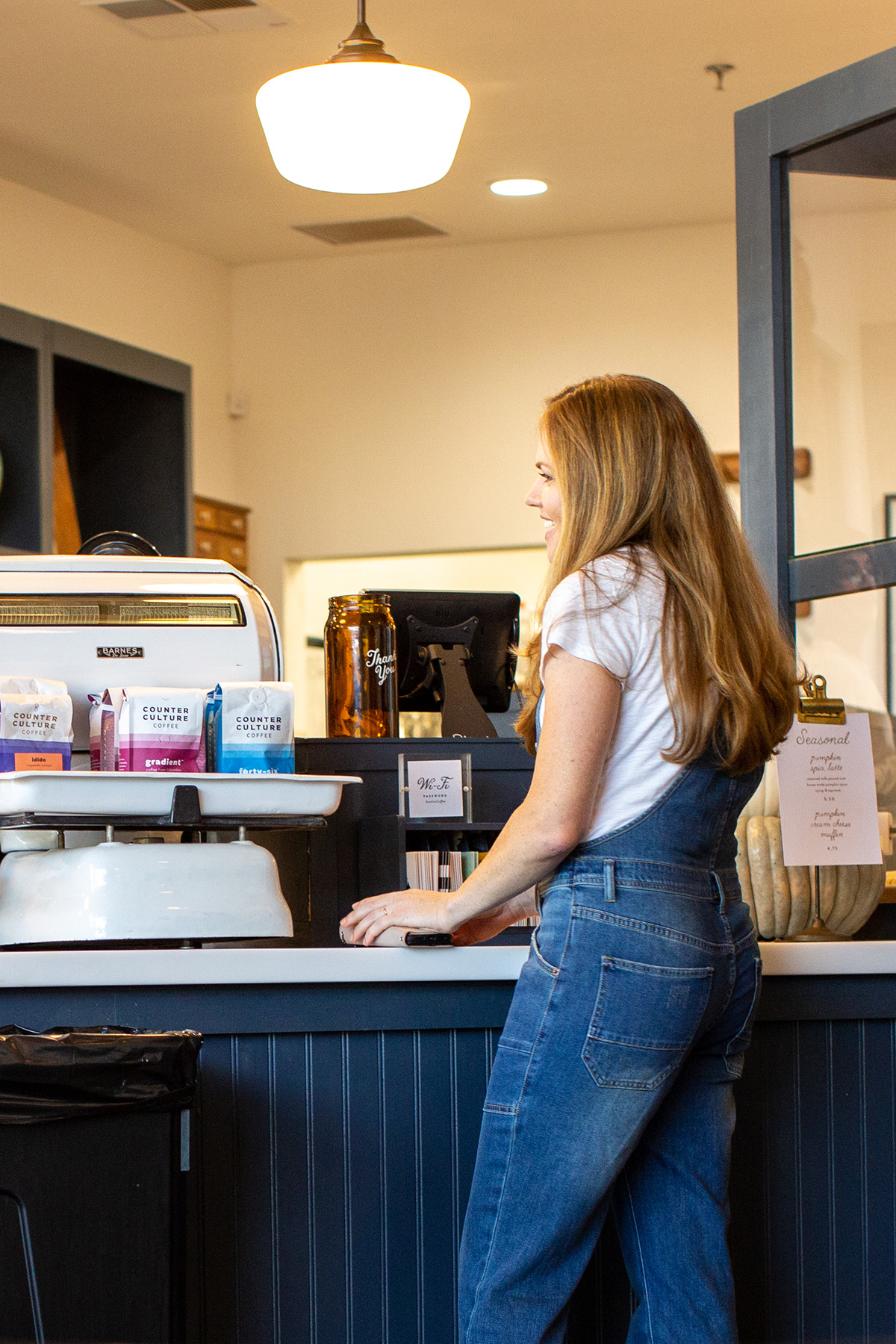 jessica inside coffee shop to grow google business profile audience